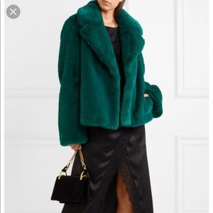burberry faux fur coat